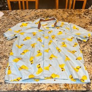 Men’s/Unisex button down Disney Up! Doug Dog shirt size small